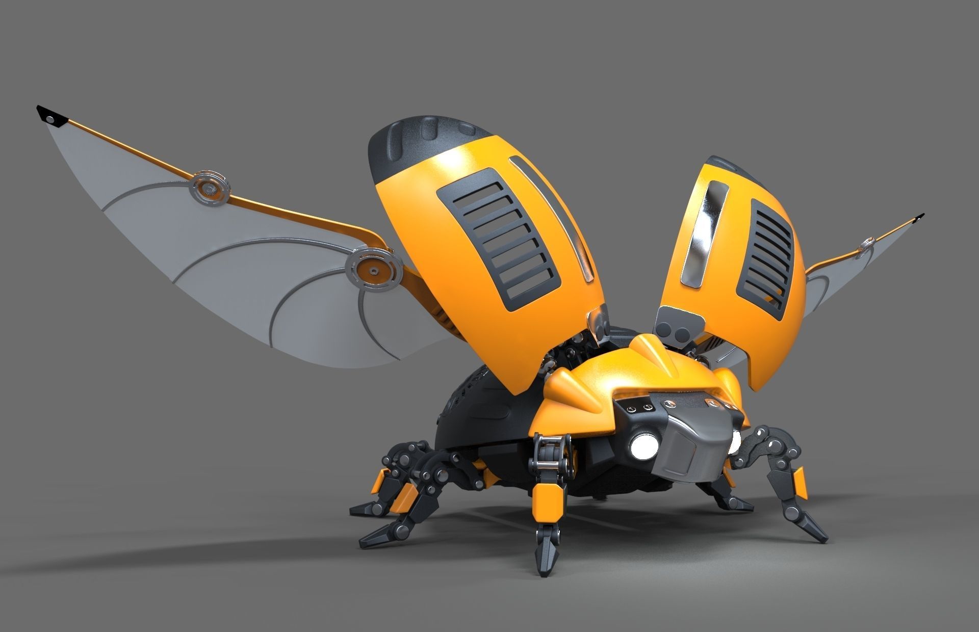 Robot Beetle Ladybug 3D model_2