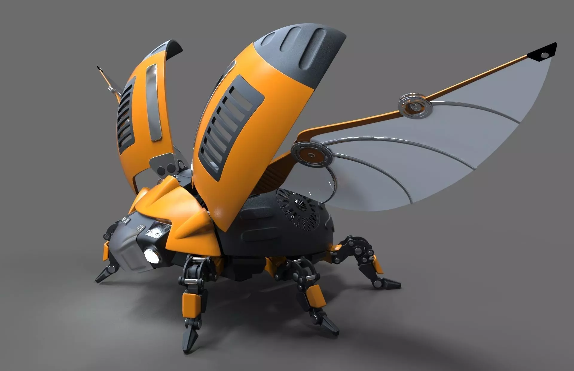 Robot Beetle Ladybug 3D model_0