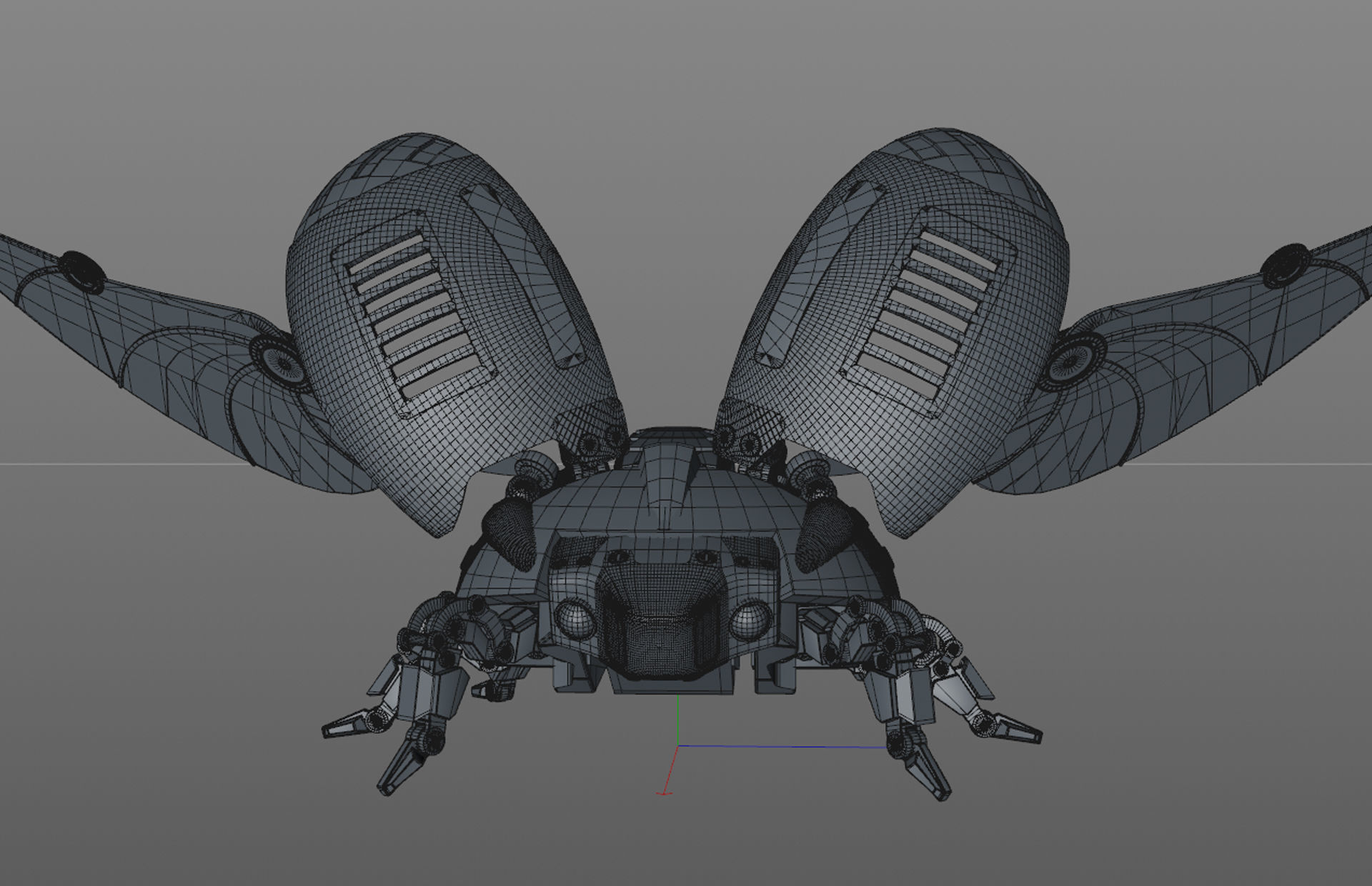 Robot Beetle Ladybug 3D model_8