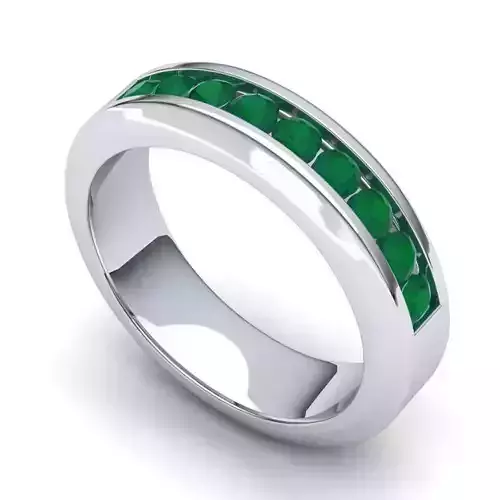 Engagement Ring With Emeralds