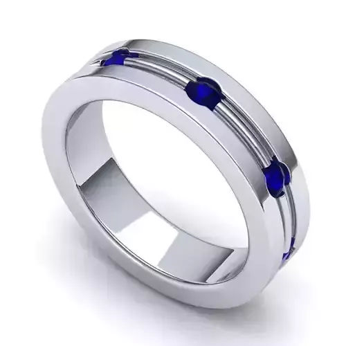 Engagement Ring With Sapphires