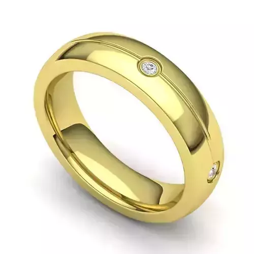 Gold Color Engagement Ring With White Diamonds 2