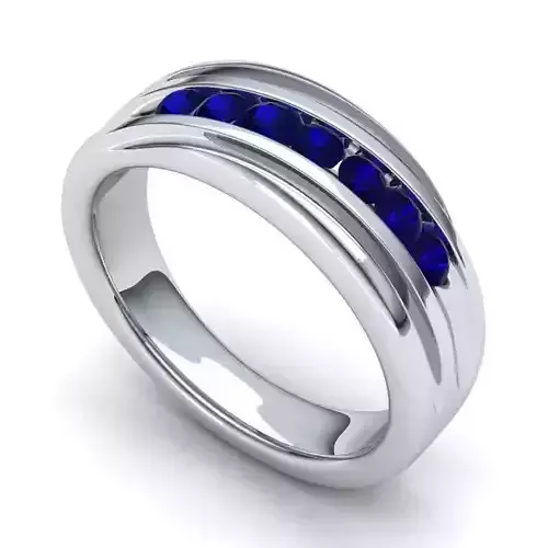 Engagement Ring With Sapphires 1