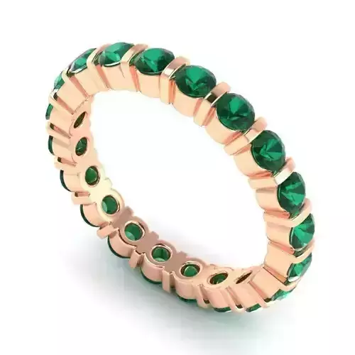 Engagement Ring With Emeralds 3