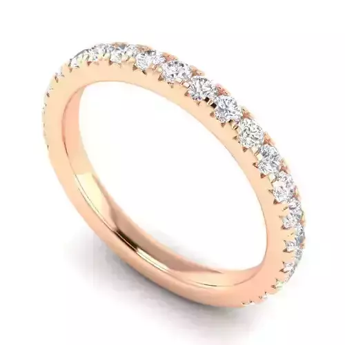 Thin Engagement Ring With White Diamonds 3