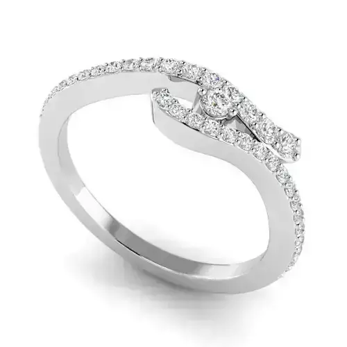 Spiral Engagement Ring With Diamonds 26