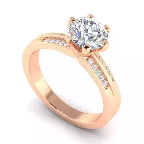 Engagement Ring With Diamonds 136