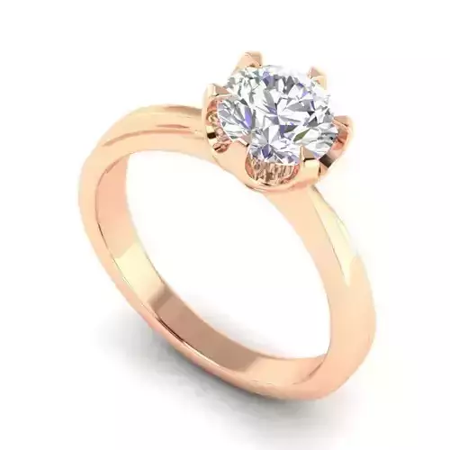 Golden wedding ring R-012-D