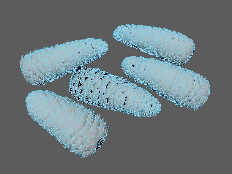 Blueberry Pinetree Forest 3D model_27