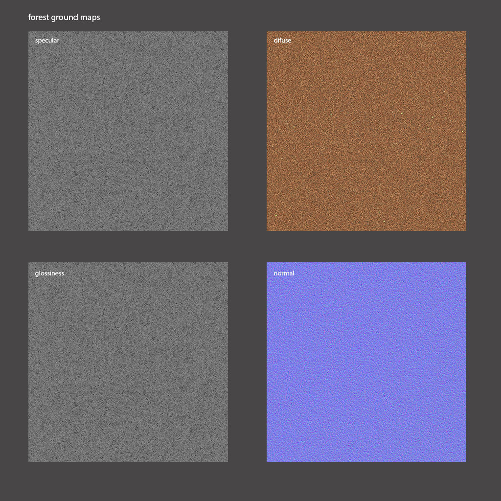 Blueberry Pinetree Forest 3D model_10