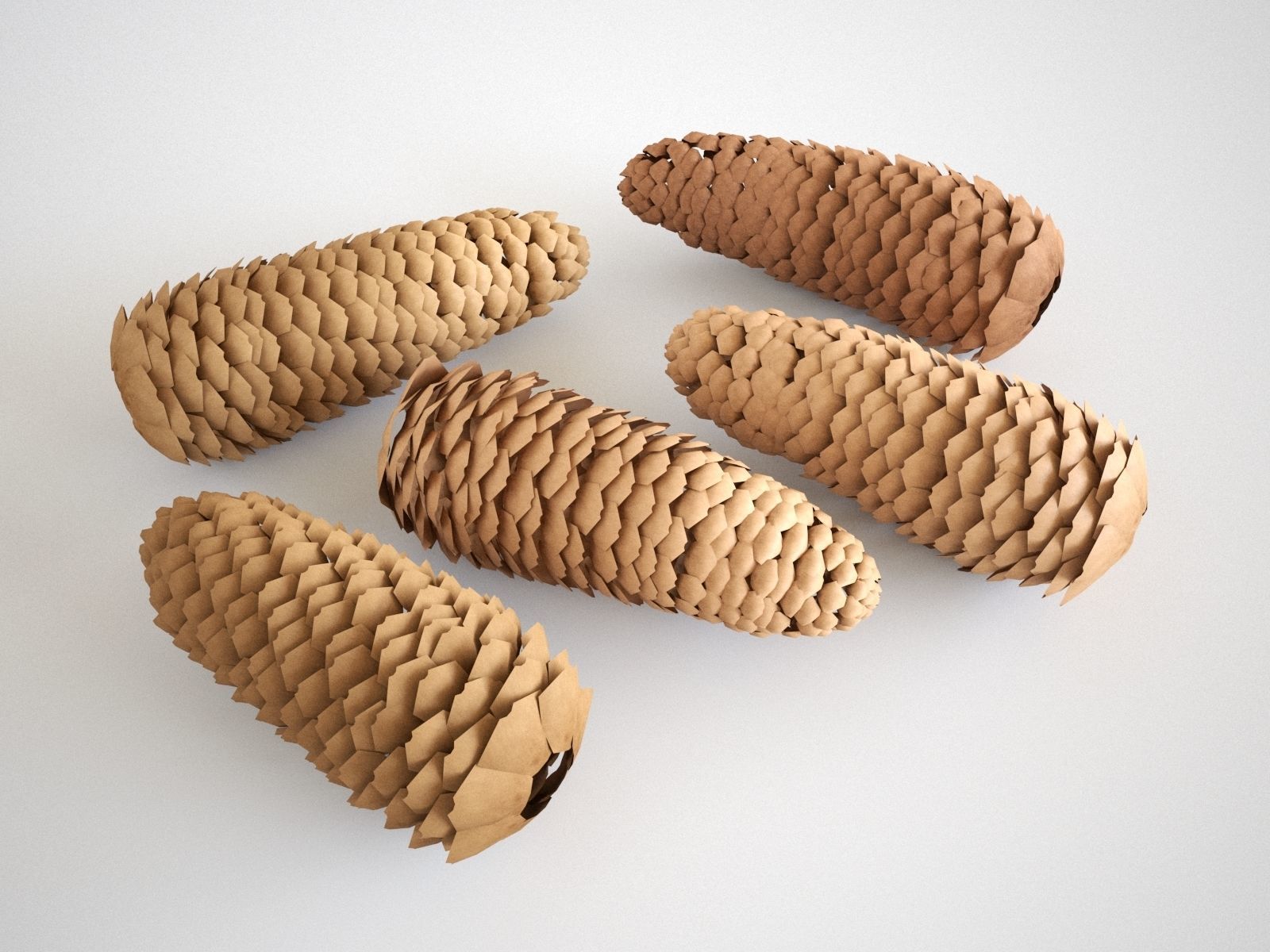 Blueberry Pinetree Forest 3D model_7