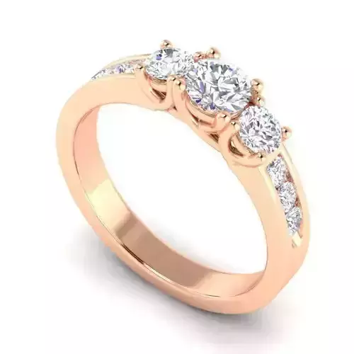 Engagement Ring With Diamonds 137