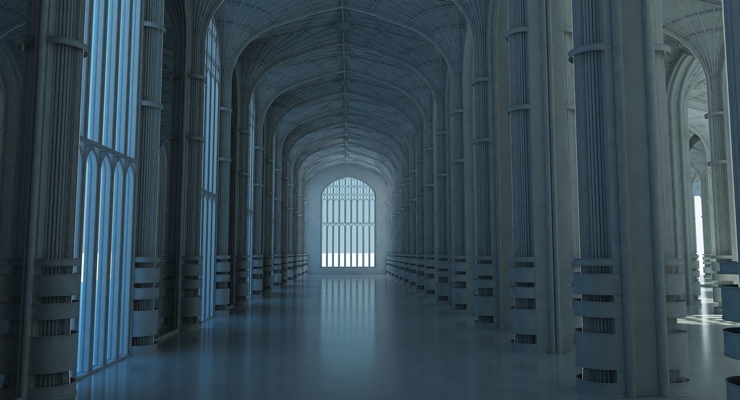 3D Classic Interior Scene 3D model_7
