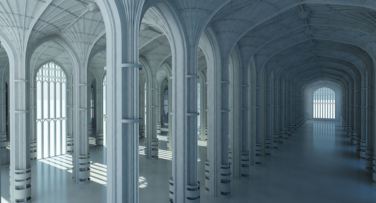 3D Classic Interior Scene 3D model_4
