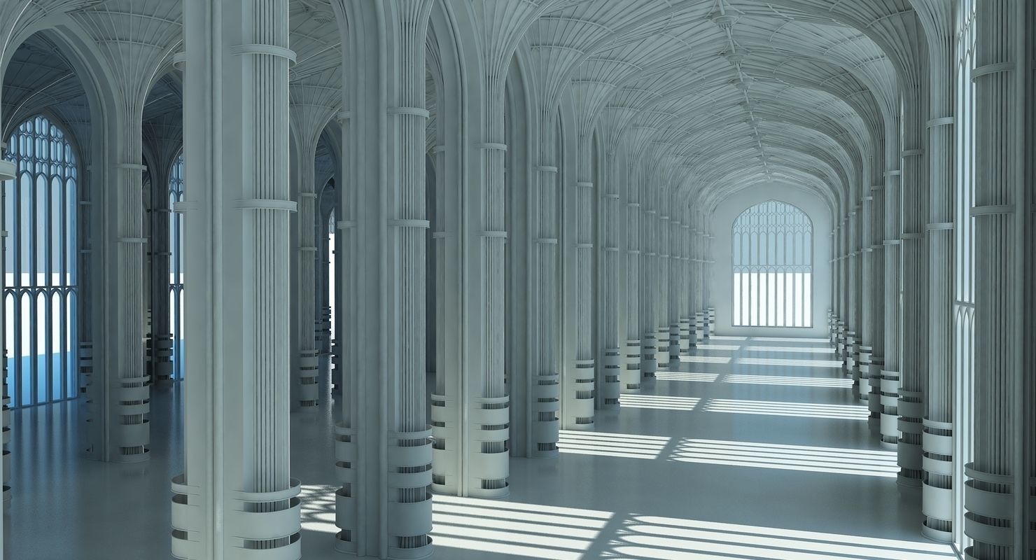 3D Classic Interior Scene 3D model_10