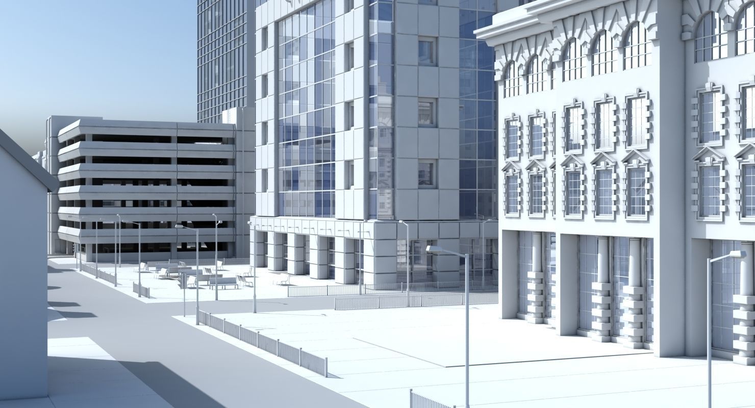 3d City Port 3D model_3