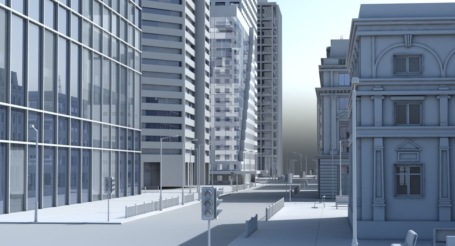 3d City Port 3D model_5