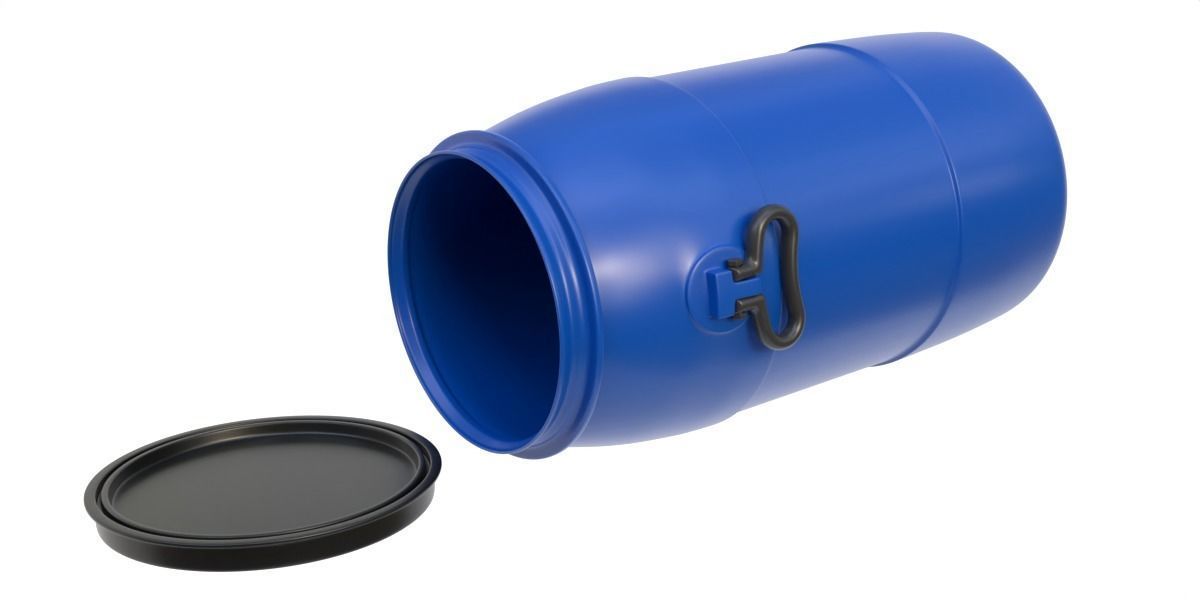 plastic barrel 01 3D model_2