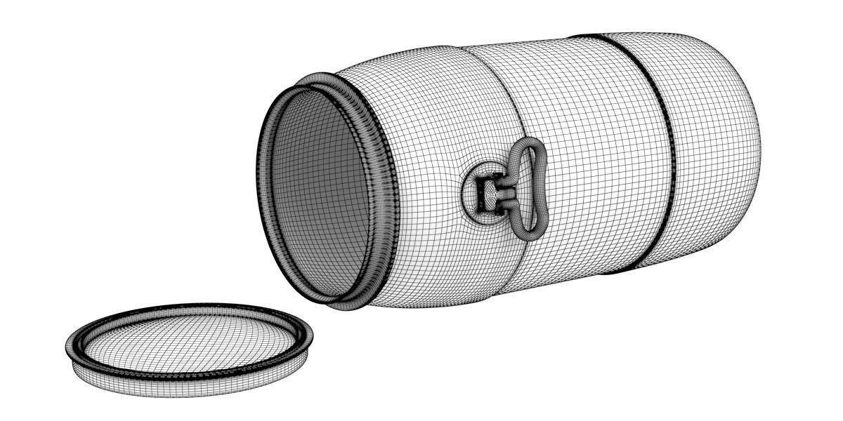 plastic barrel 01 3D model_4