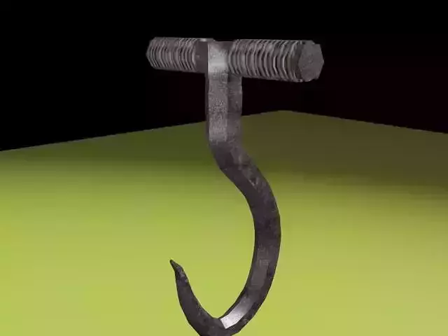 3d hook model metal