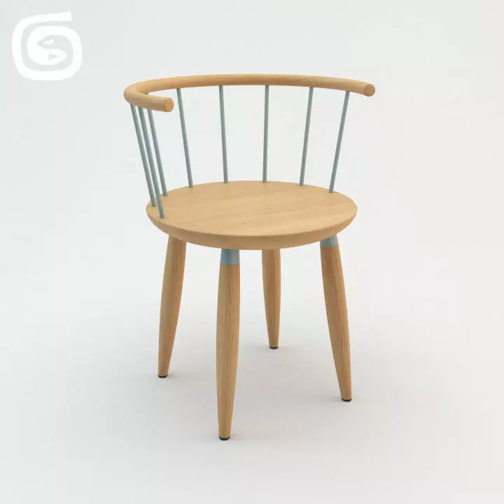 Circle Chair 3D model_0