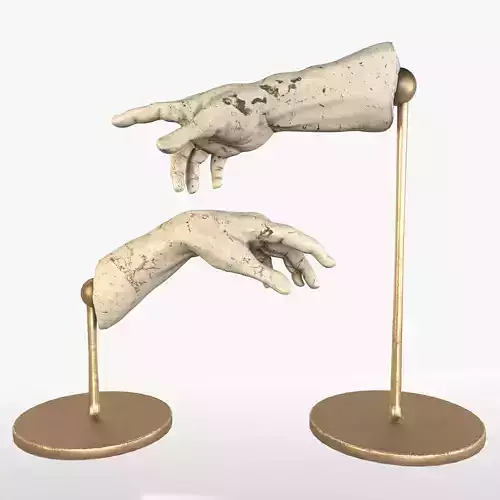The Creation of Adam 3D model