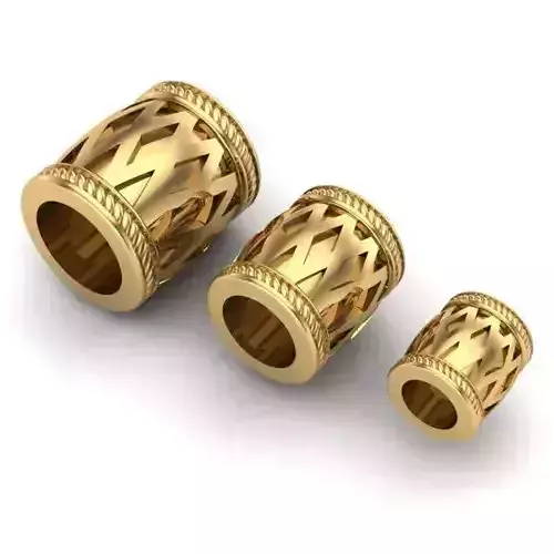 CHARMS three gold plated rings