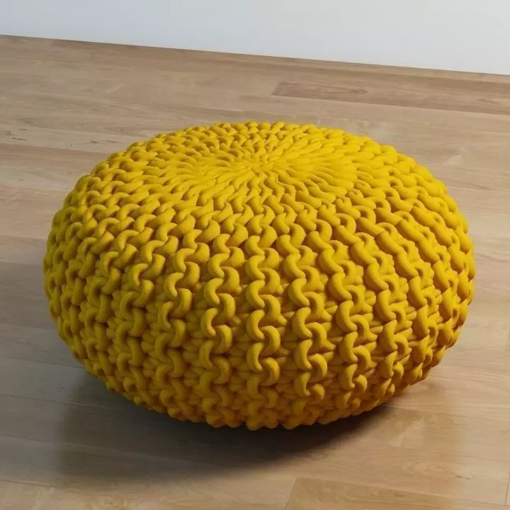 urchin pouf 3D model