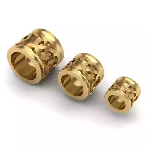 CHARMS three gold plated rings