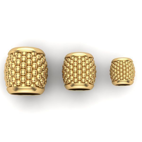 CHARMS gold woven bead 3D print model_1