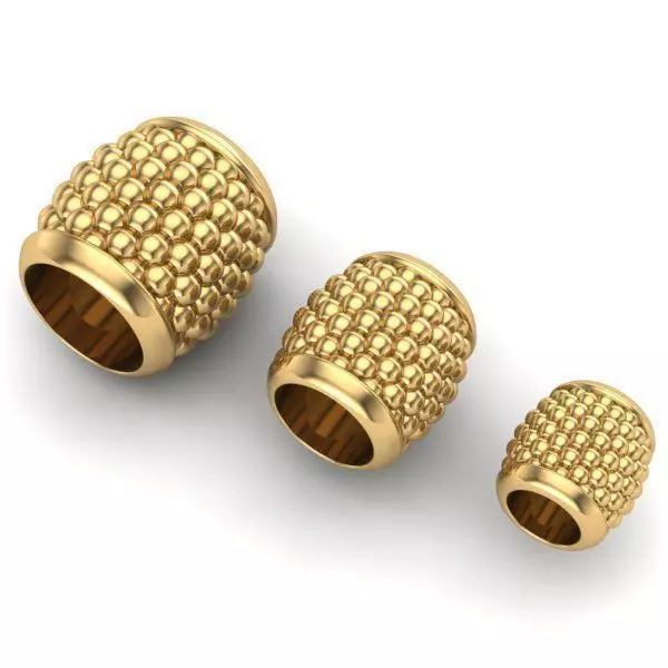 CHARMS gold woven bead 3D print model_0