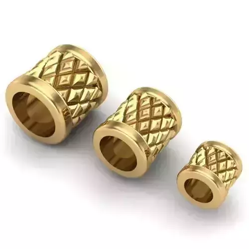 CHARMS three gold plated rings