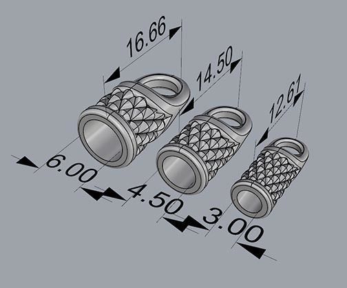 TASSEL CAPS 3D print model_2