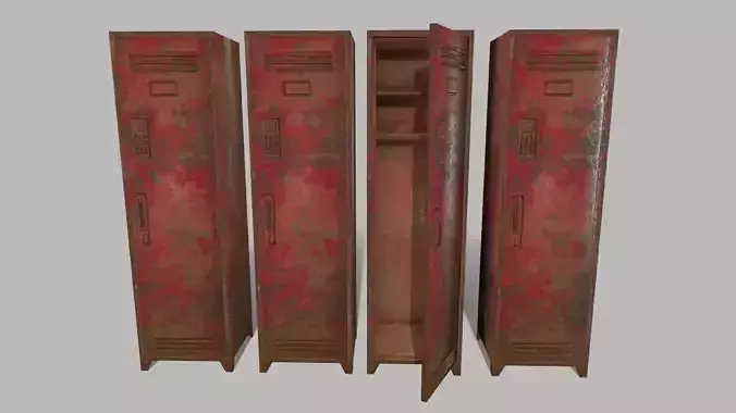 locker metal cabinet with paint