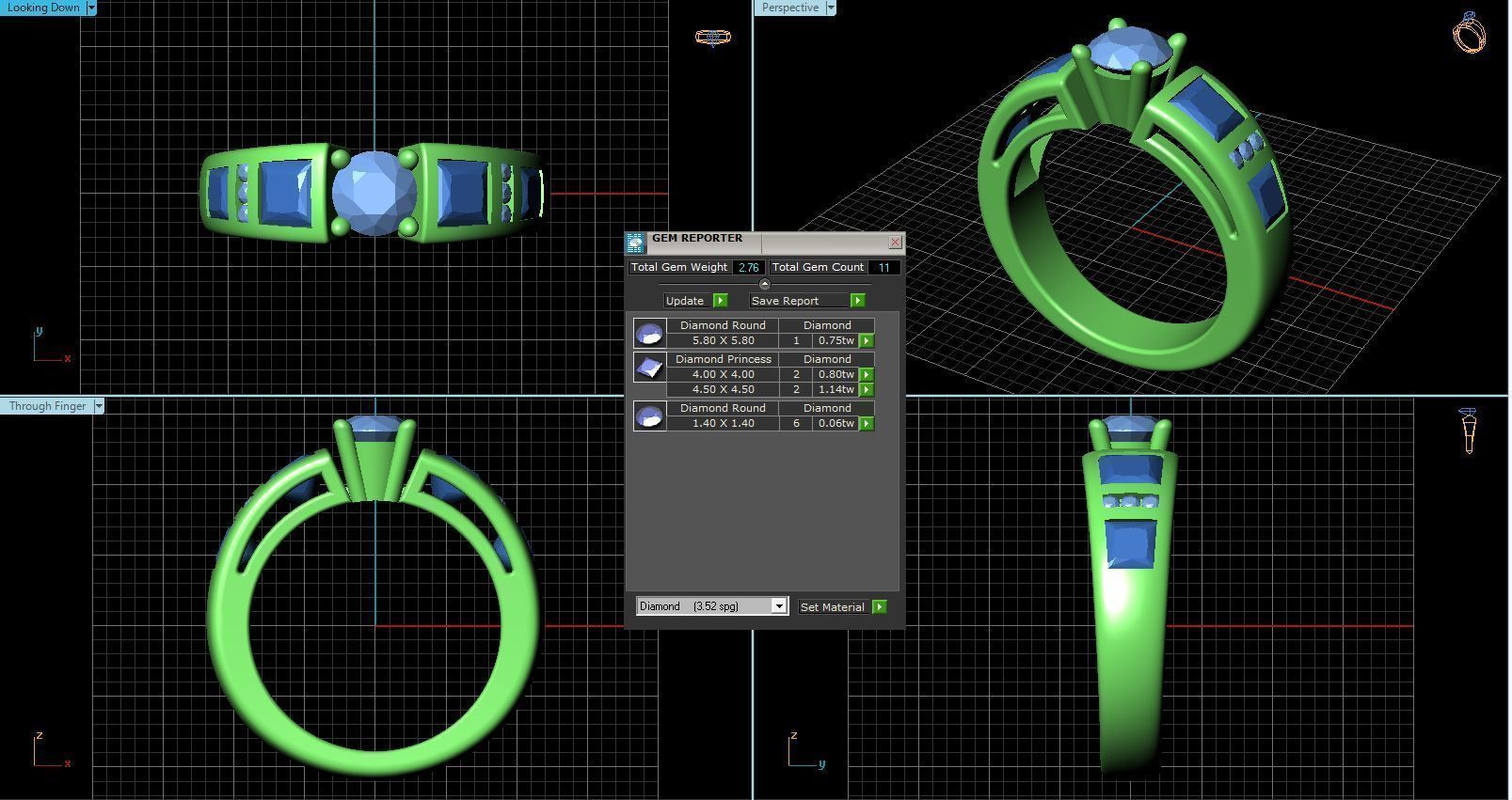 Wizard ring 066-d 3D print model_4
