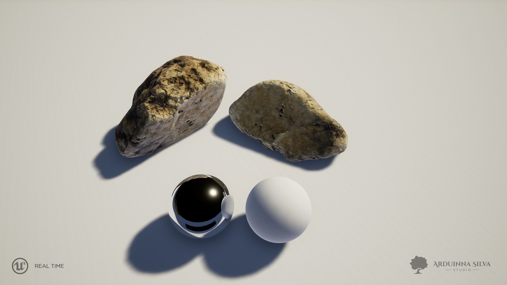 River rock 007 - Photogrammetry  Low-poly 3D model_1