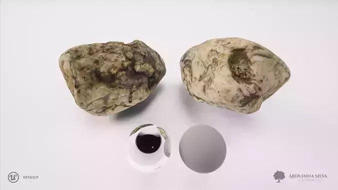 River rock 007 - Photogrammetry 