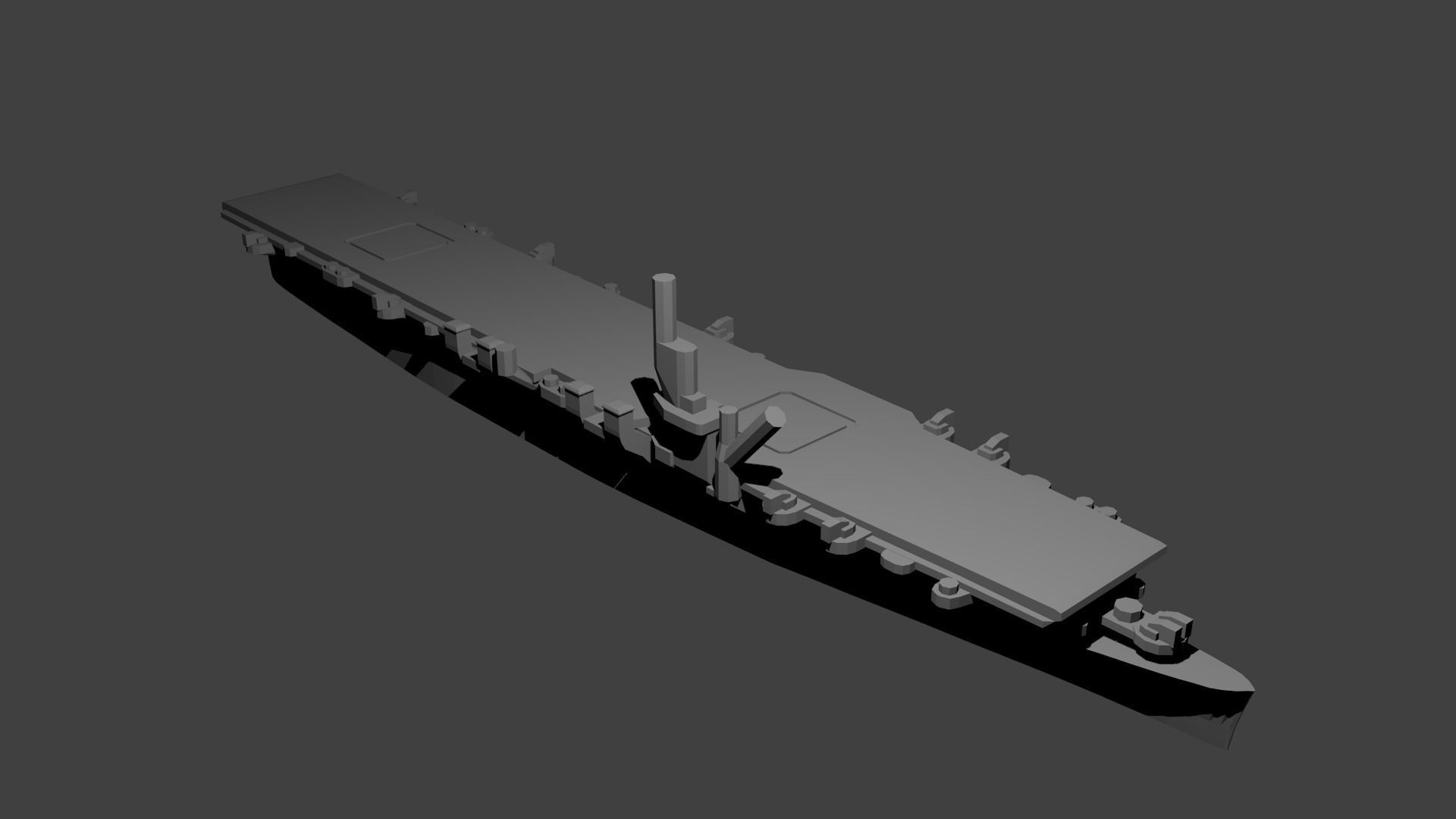 US Miniature WWII Warship Collection 3D print model_32