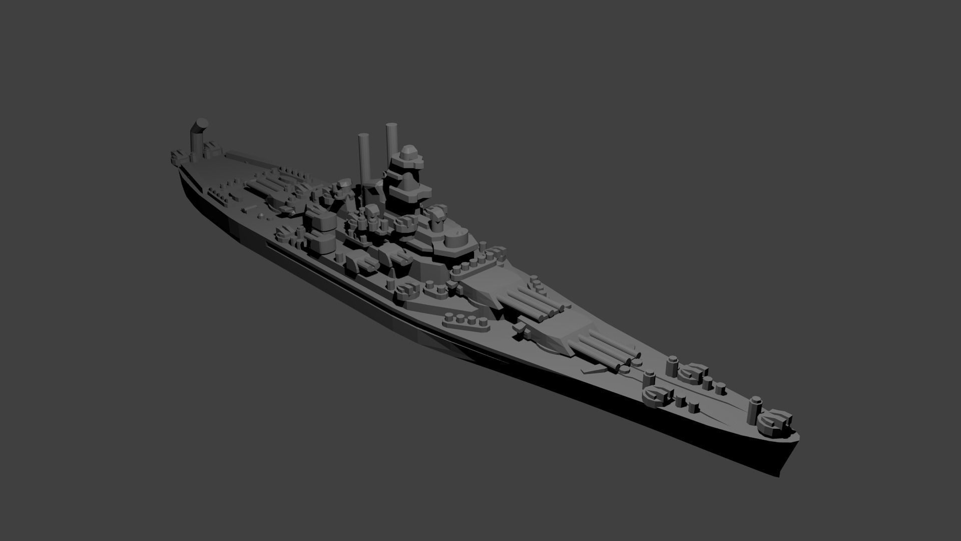 US Miniature WWII Warship Collection 3D print model_57