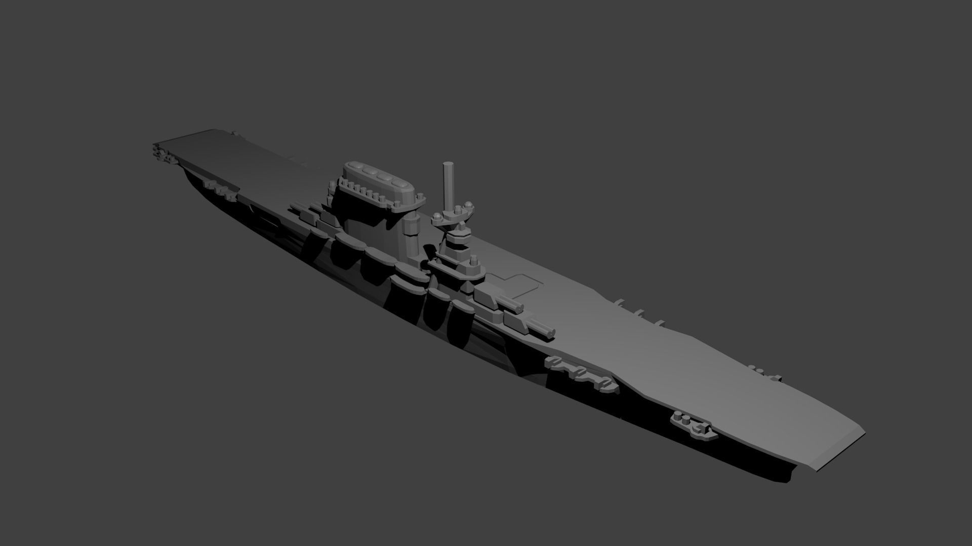 US Miniature WWII Warship Collection 3D print model_35