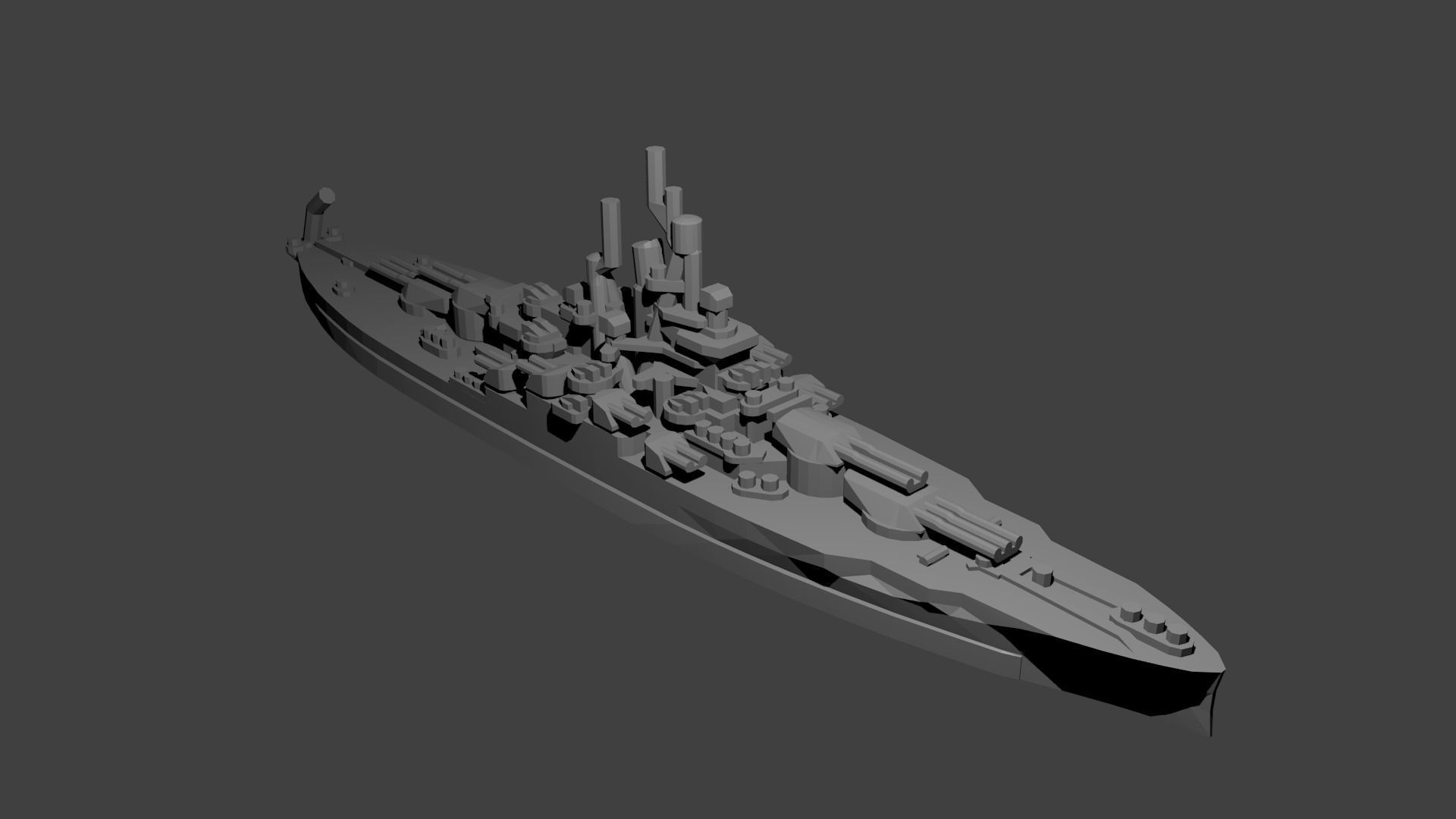 US Miniature WWII Warship Collection 3D print model_40