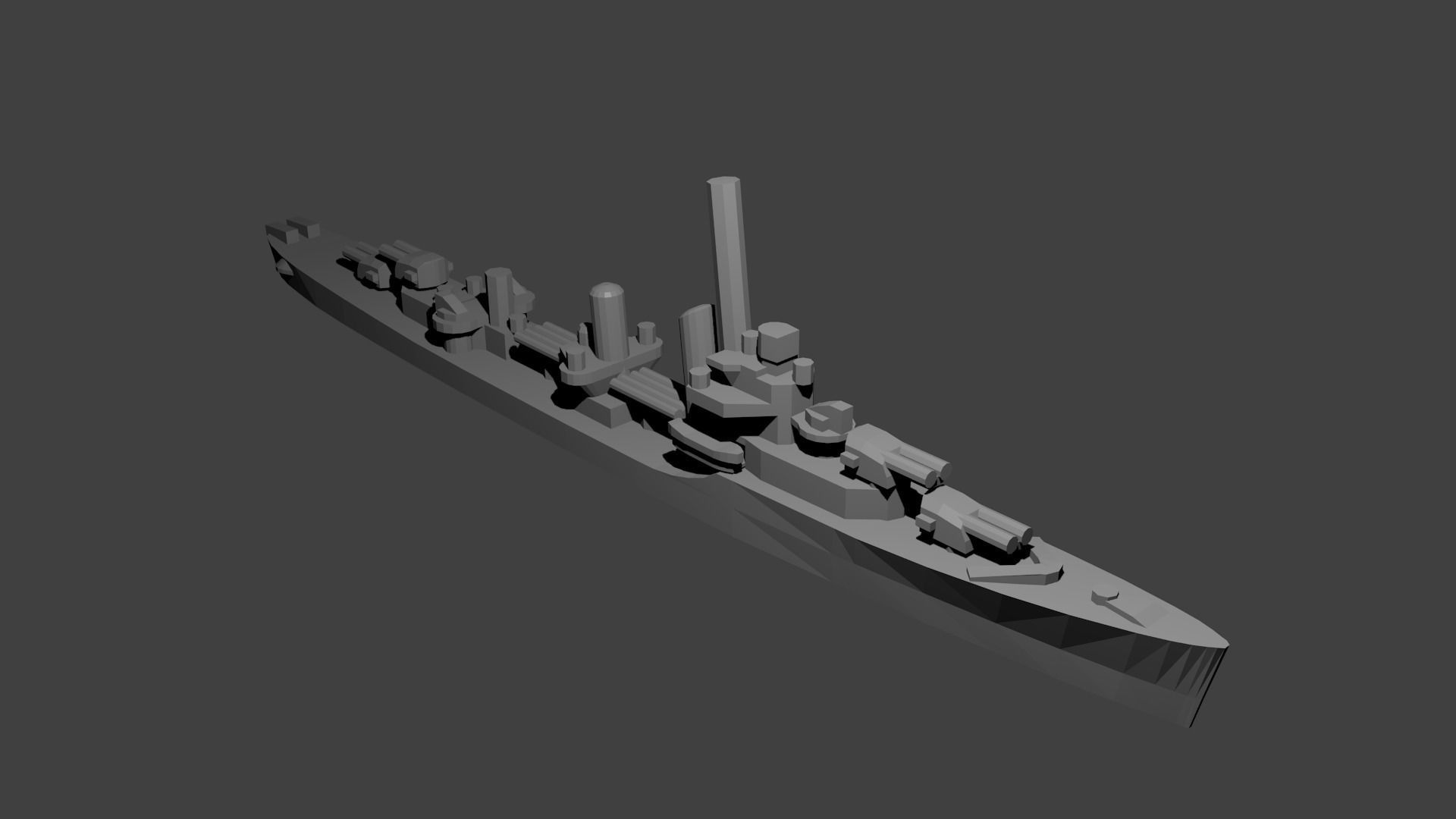 US Miniature WWII Warship Collection 3D print model_50