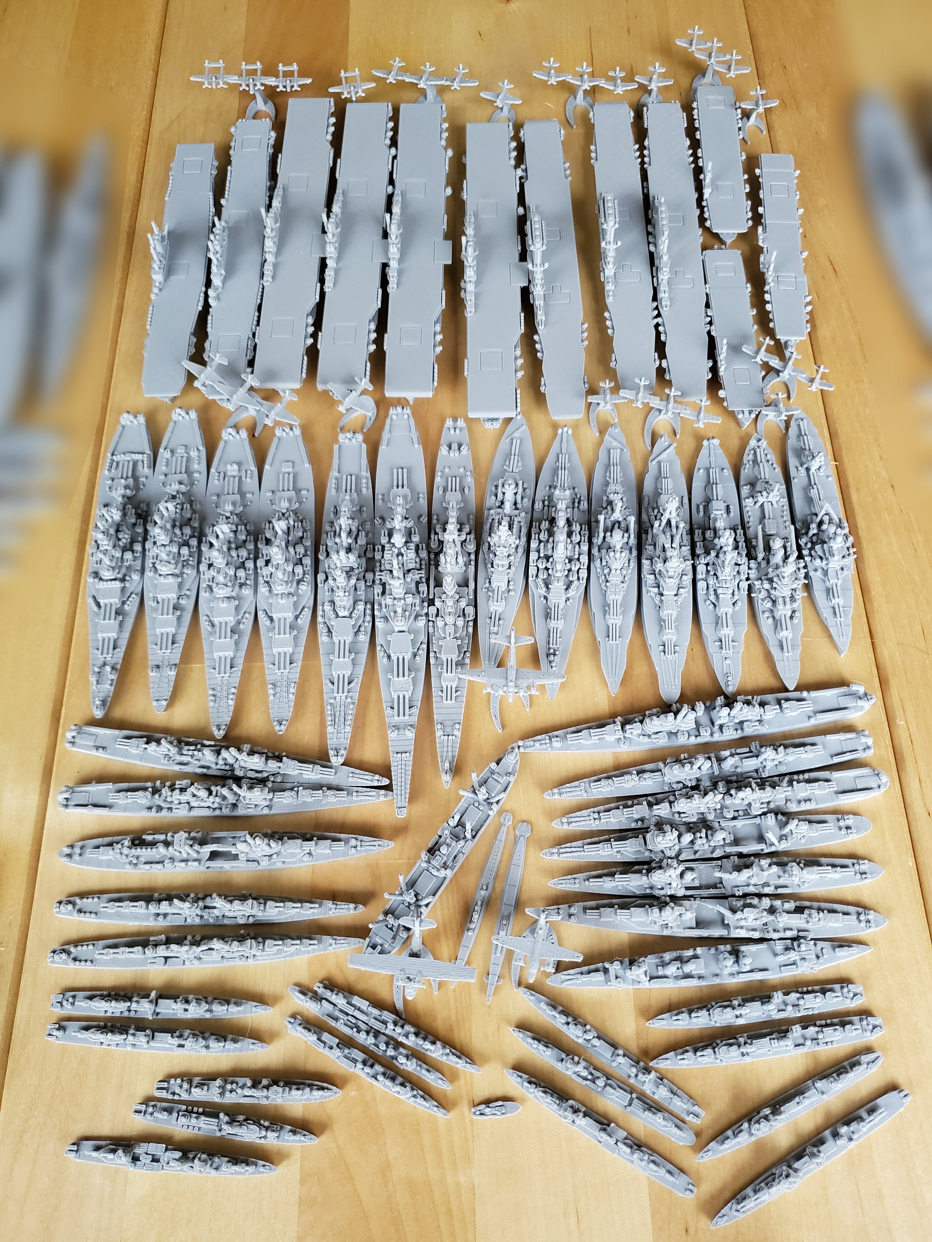 US Miniature WWII Warship Collection 3D print model_1