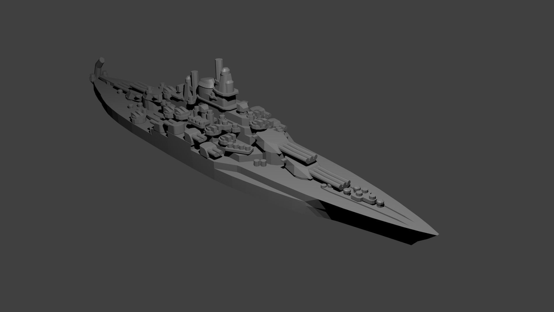 US Miniature WWII Warship Collection 3D print model_61