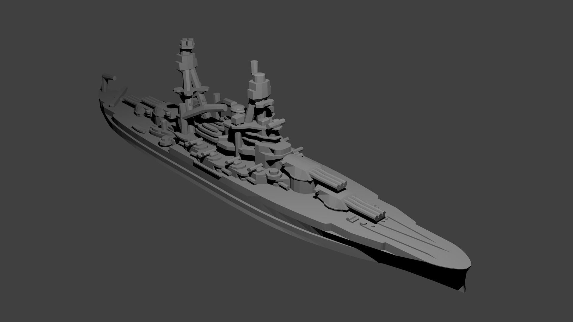 US Miniature WWII Warship Collection 3D print model_48