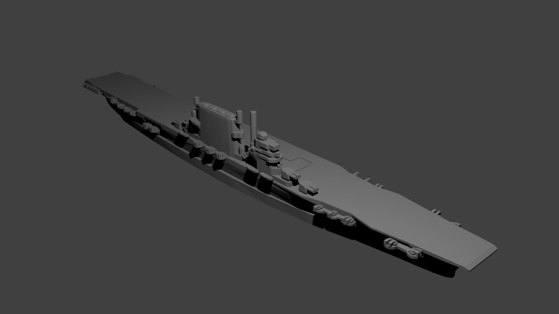 US Miniature WWII Warship Collection 3D print model_37
