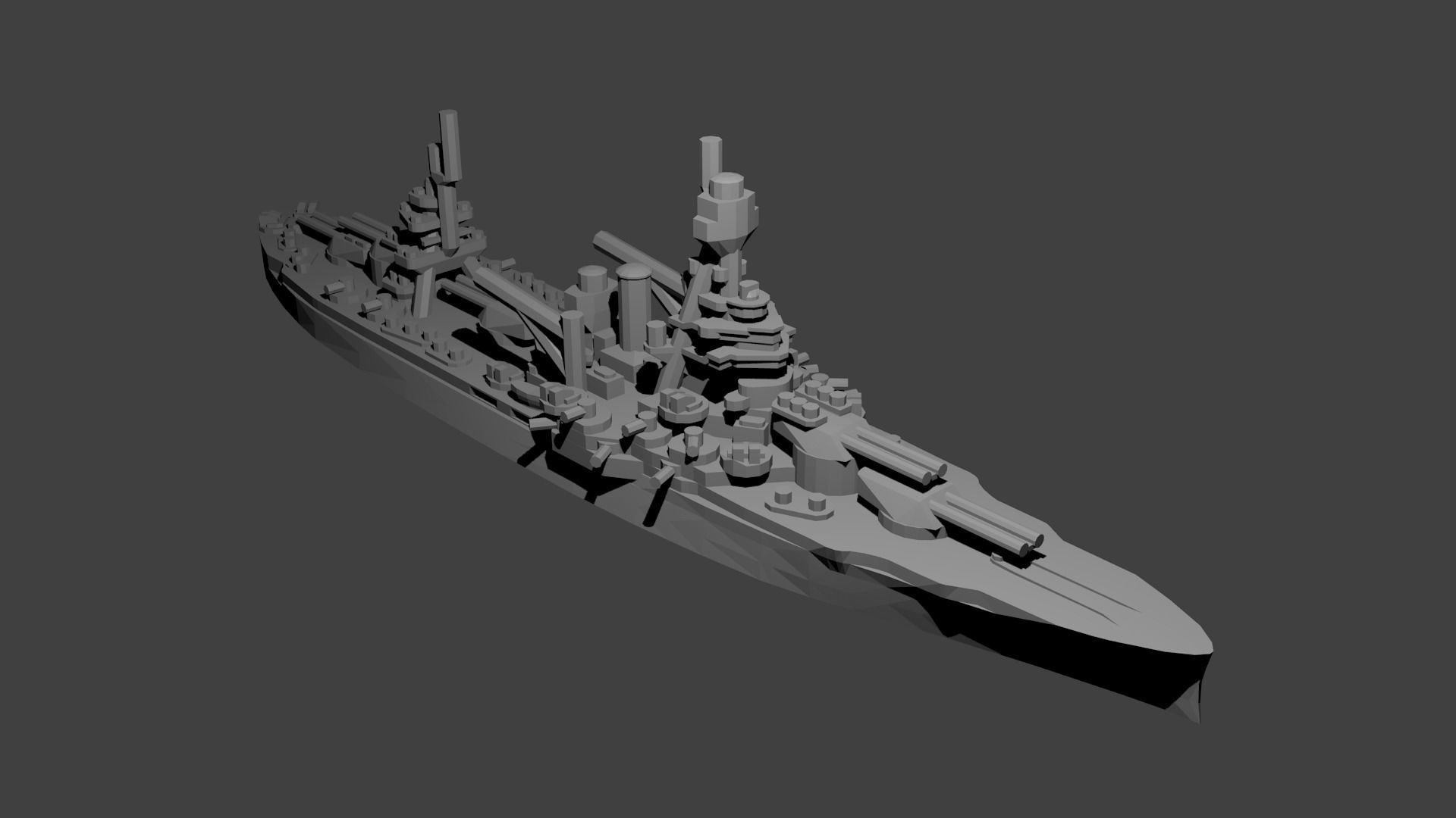 US Miniature WWII Warship Collection 3D print model_43