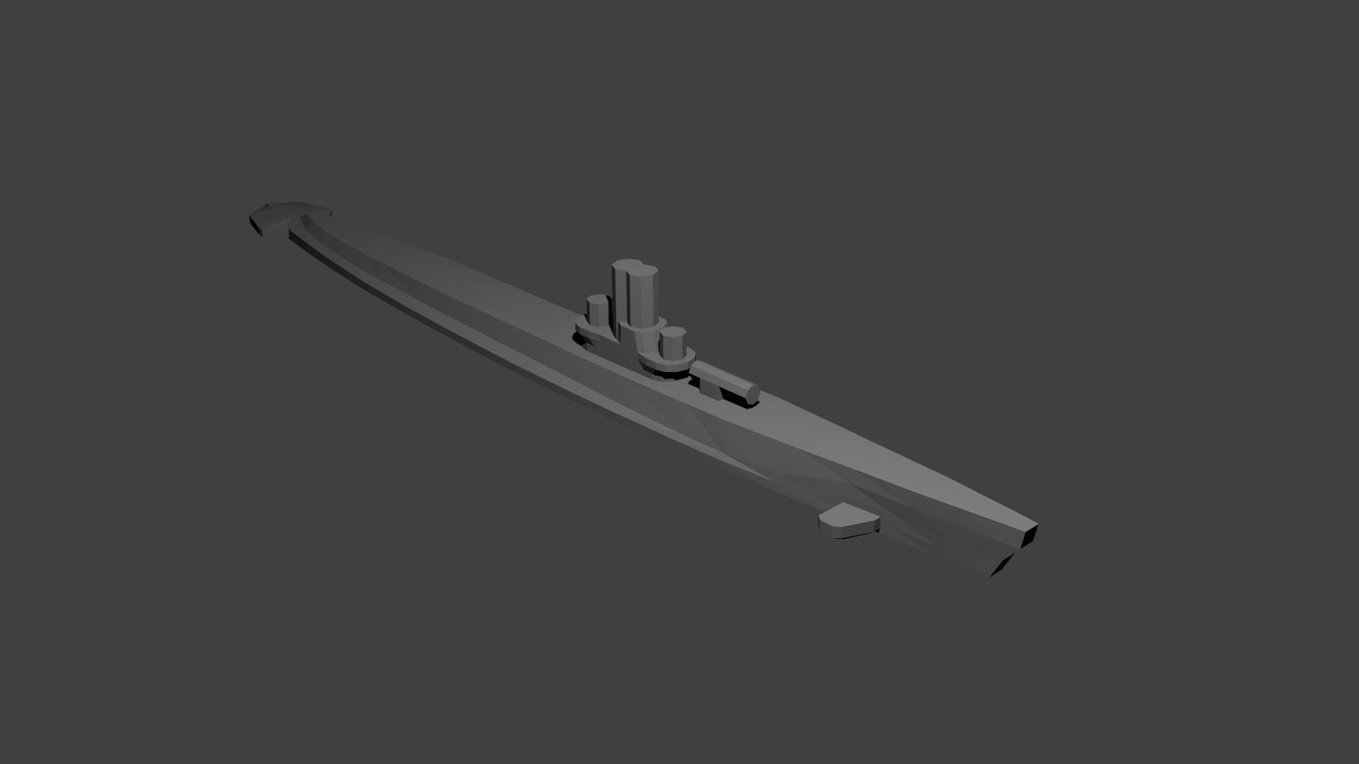 US Miniature WWII Warship Collection 3D print model_10