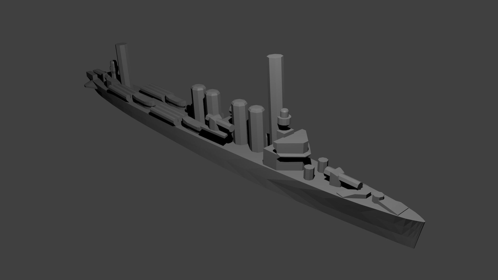 US Miniature WWII Warship Collection 3D print model_65