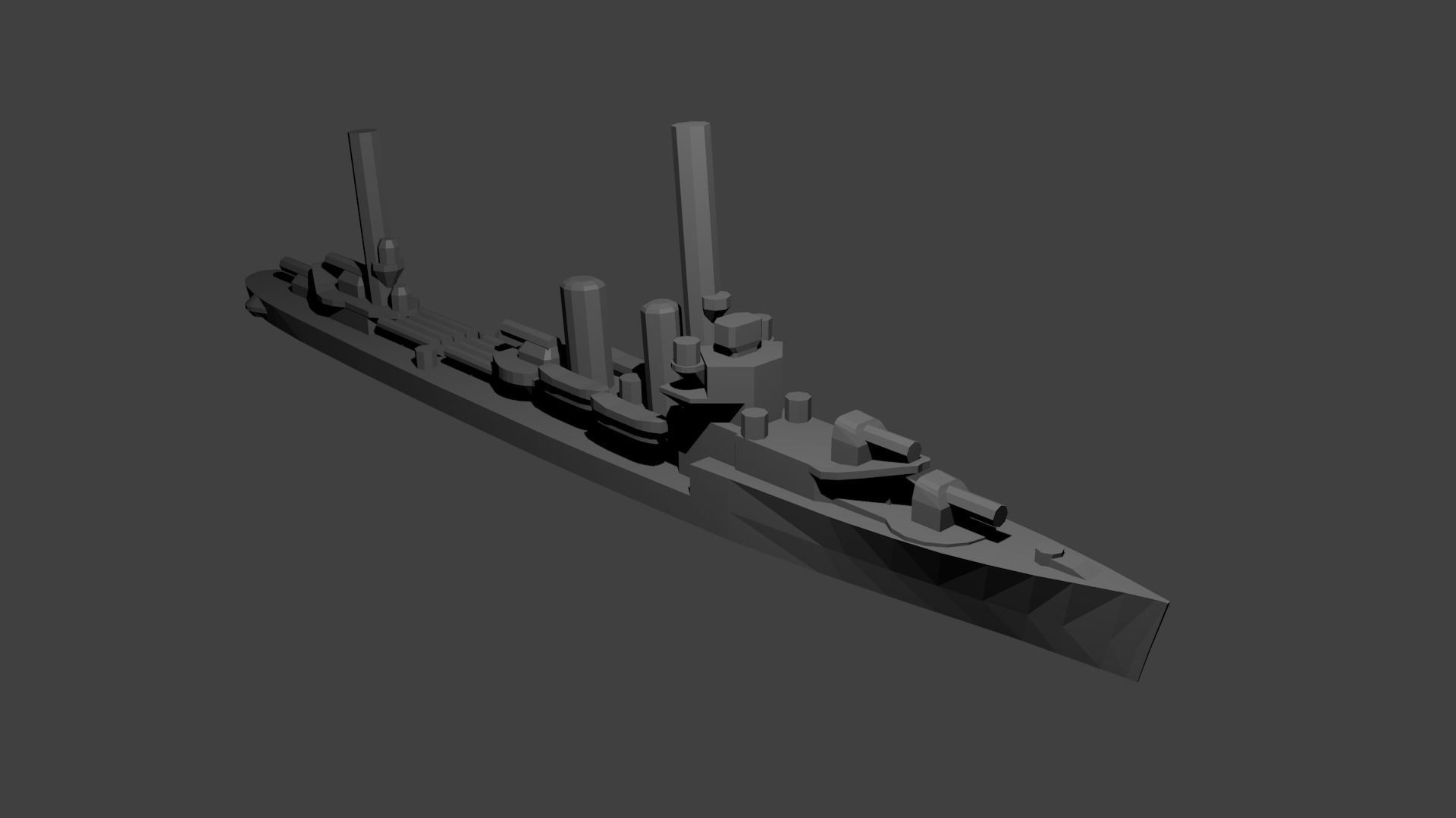 US Miniature WWII Warship Collection 3D print model_25